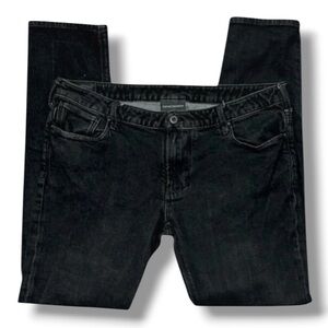 Emporio Armani 11oz Black Straight Leg Jeans | Men’s W36 x L32